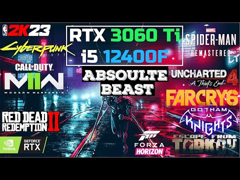 Nvidia RTX 3060 Ti + Intel i5 12400F | Benchmarks in 10 Games at 1080p