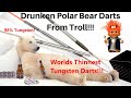 WORLDS LONGEST THINNEST TUNGSTEN DARTS Drunken Polar Bear Darts 98 Tungsten Darts