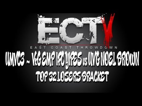ECT5 - Umvc3  Top 32 Semi's VxG EMP IFC Yipes vs UVG Noel Brown