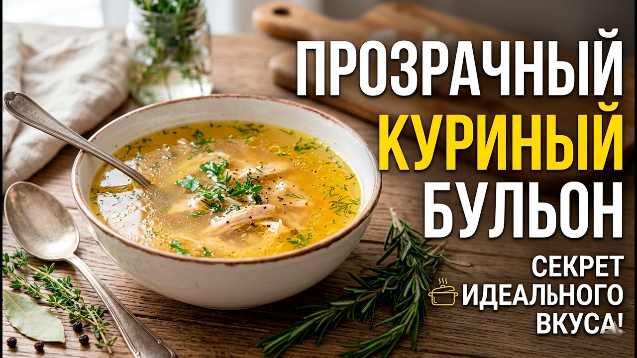 Секрет идеального бульона. Рецепт вкусного куриного бульона