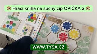 OPIČKA 2 - Úkoly na suchý zip. Barvy, tvary, logika (2-6 let)