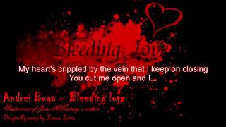 Bleeding love in the style of Jesse McCartney (karaoke / instrumental with lyrics ) - male version