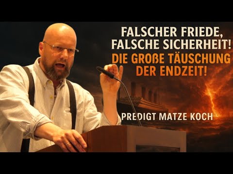 🌍 False peace, false security! 💥 The great deception of the end times! Sermon by Matze Koch #jesus