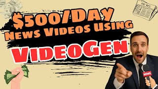 I Built a $500/Day News Channel with AI Video Generator and Videogen
