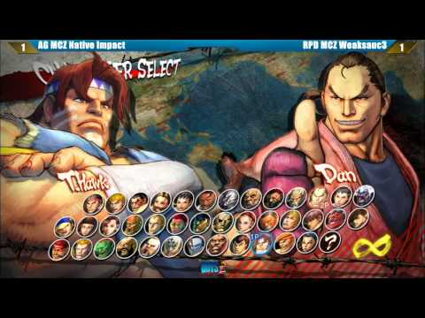 SSF4 AE2012 Top 8 AG MCZ Native Impact vs RPD MCZ Weaksauc3 - GUTS2 Tournament