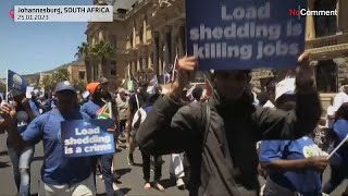 Protestos em Joanesburgo contra cortes de eletricidade