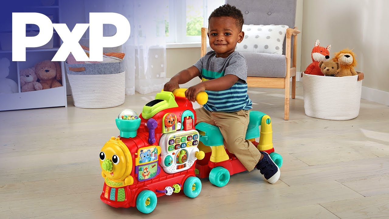 Watch video Get on board for fun with VTech’s 4-in-1 Learning Letters Train! | A Toy Insider Play by Play Now Get on board for fun with VTech’s 4-in-1 Learning Letters Train! | A Toy Insider Play by Play