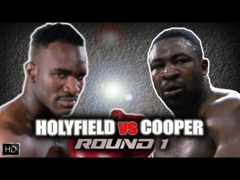 THAT ROUND | EVANDER HOLYFIELD vs. BERT COOPER | ROUND 1 (1991) HD, (COOPER GETS FLOORED)