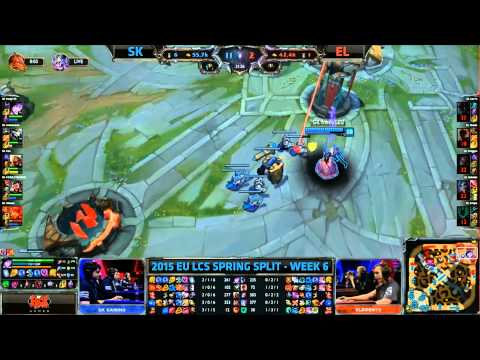 SK Baron Teamfight ACE Game Finish - SK vs EL Game 2 (EU LCS Spring 2015)
