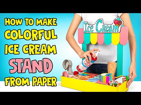 Fun DIY Paper Ice Cream Shop to Play With Friends