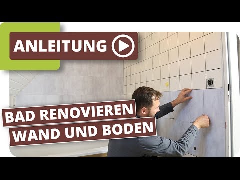 Bad neu gestalten - Boden und Wände im alten Badezimmer renovieren mit planeo
