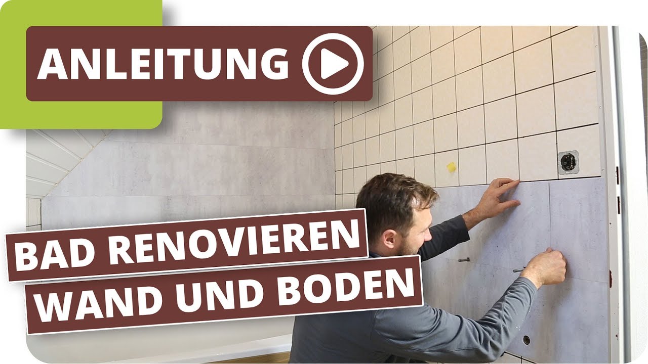 Bad neu gestalten - Boden und Wände im alten Badezimmer renovieren mit planeo