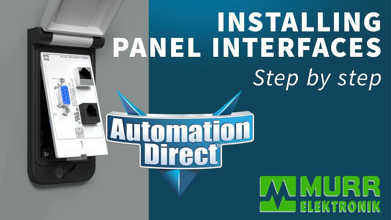 How-To Install Murrelektronik Panel Interfaces from AutomationDirect