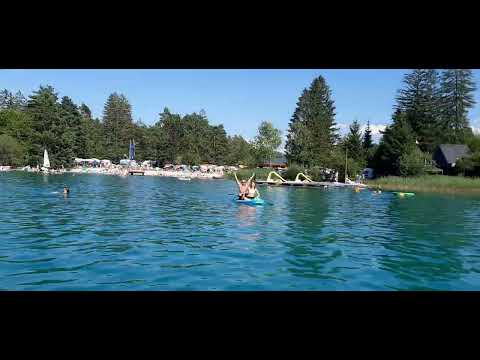 Unglaublich, Privater See, Faakersee in Österreich, hier muss man f.Stand up paddel Boot zahlen 2022