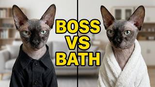 Do your cats have a word that immediately triggers a conditioned reflex #SphynxCat #Cat