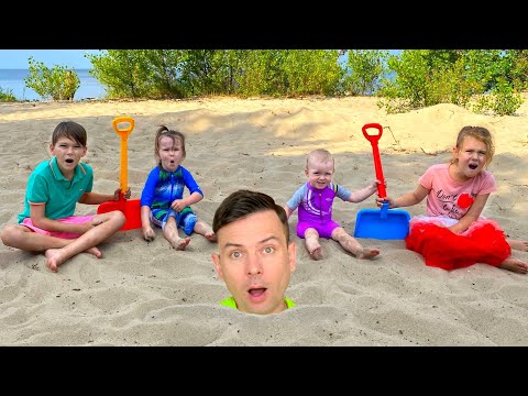 Five Kids Beach Song + More Children's Songs and Videos