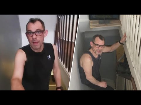 男性が自宅からエベレストに登る (Man Climbs Mount Everest From His Own Home)