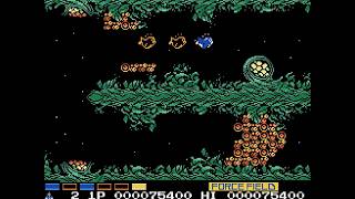 [MSX] Stage 2: Plant Planet as Penta 植物惑星 ペン太 🐧 | Gradius 2 Nemesis 2 グラディウス2 ネメシスII (Enhanced) [4K]