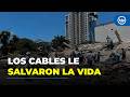 Cayó del quinto piso y sobrevivió: el dramático relato de William tras el terremoto