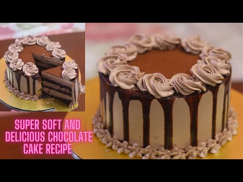 Best Chocolate Cake Recipe, Easy Chocolate Cake , Eggless and With or without Oven, Birthday Cake