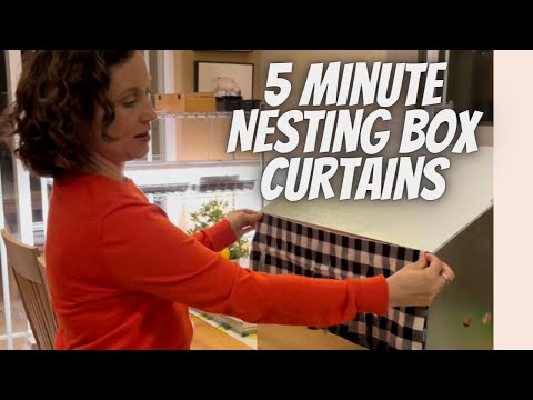 Your Chickens Need These Curtains! #nestingbox #backyardchickens