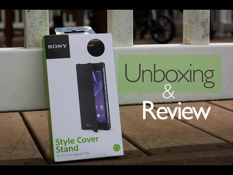 Sony Style Stand SCR10 Case Unboxing for Xperia Z2