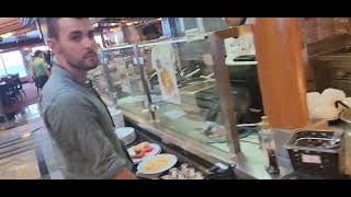 Carnival cruise day 2- breakfast Lido deck- so many options