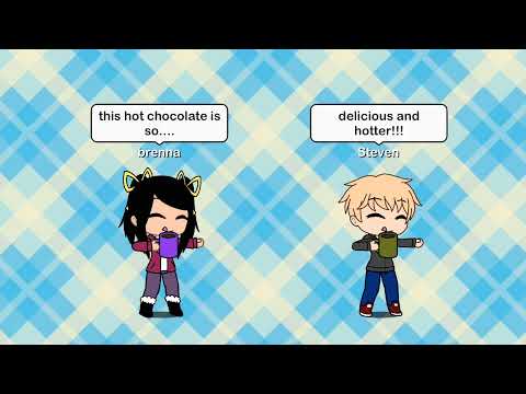 Brenna and Steven are drinking a hot chocolate!!!!😋😋😋☕☕☕☕