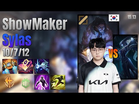 ShowMaker Mid Sylas vs Lissandra lol KR solo rank Full Game 15.13 | 쇼메이커 사일러스 vs 리산드라
