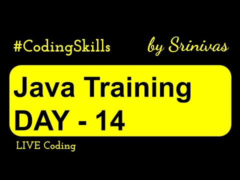 Java Training Day 14 Java Full Course Coding Skills