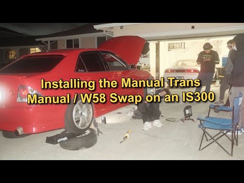 Manual Swapping an IS300 Pt.3 - Installing the Manual Transmission | W58 Swap EP. 18