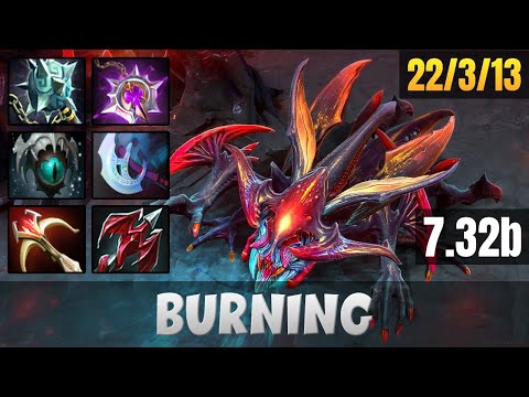 BURNING Weaver BOTTOM LANE Gameplay WITH 22 KILLS | Dota 2 Full Game