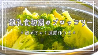 【離乳食 初期】生後５ヶ月頃からの離乳食の作り方を紹介!!今回紹介するのはブロッコリー！新米ママさん、パパさん集まれ〜〜〜〜〜〜！！