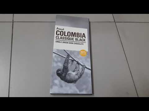 Amul COLOMBIA Classique Black Single Origin Dark Chocolate