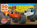 Baby Monster Machines SMASH Bananas More Food Rescues Races Blaze And The Monster Machines
