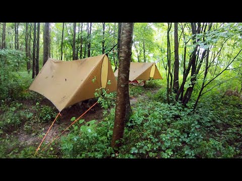 Hängematten Test mit dem "Amazonas Adventure Wing Tarp" im Dauerregen