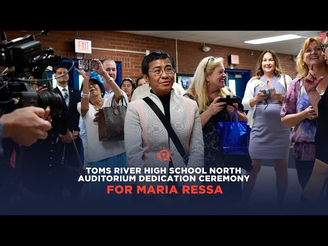 Maria Ressa’s high school in New Jersey names auditorium after her