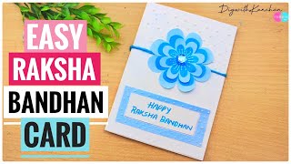 Easy Raksha Bandhan Card Making | How To Make Rakhi Card | Easy Rakhi Card | DIYwithKANCHAN