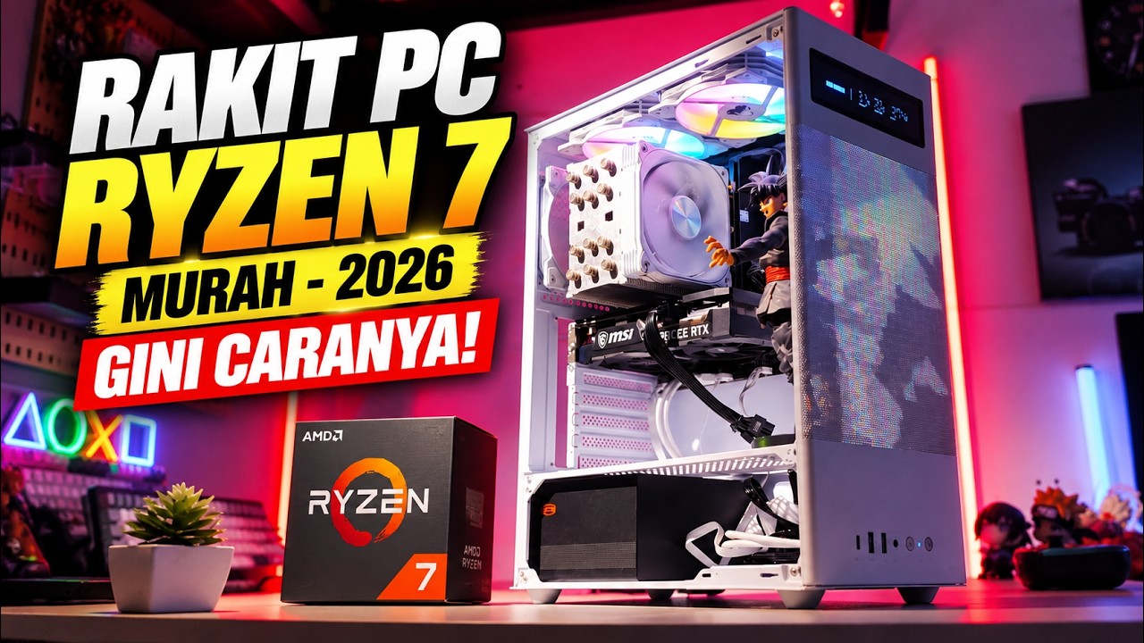 🔥RAKIT PC Subscriber , Pake AMD Ryzen 7 + RTX Series - Buat Kerja Desain Grafis