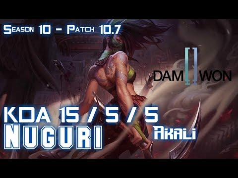 DWG Nuguri AKALI vs SETT Top - Patch 10.7 KR Ranked