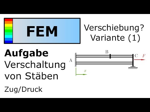 🧮 Parallel- und Reihenschaltung von Stäben (1) [Finite Elemente Methode - FEM]