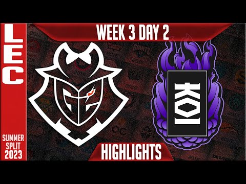 G2 vs KOI Highlights | LEC Summer 2023 W3D2 | G2 Esports vs KOI