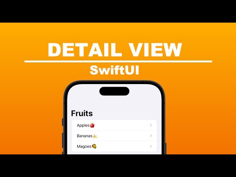 How To Create A Detail View In Xcode 15 (SwiftUI) thumbnail