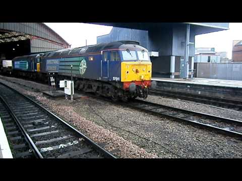 DRS Class 57'S no: 57011-57009 Depart Bristol Temple Maeds Working 6M67.