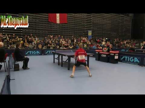 Table Tennis Danish Youth Championships 2016 - Daniel Simonsen Vs Peter Svenningsen -