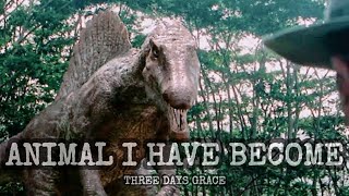 ANIMAL I HAVE BECOME LYRICS | Three Days Grace | Spinosaurus song 