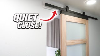 How To Install A Soft Close Hanging Barn Door! | DIY