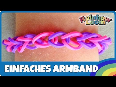 My first RainbowLoom bracelet - German instructions for beginners