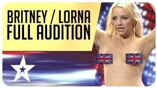 Did Britney Spears really kiss a judge from Britain&#39;s Got Talent? Full Audition