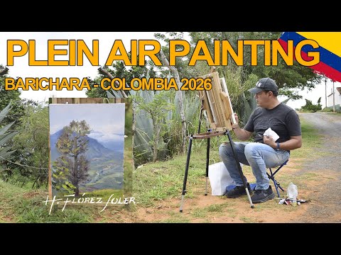 PINTURA EN VIVO EN BARICHARA SANTANDER henry florez soler